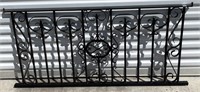 Black Rod Iron Decor Fence 
Length 52.5” Height25