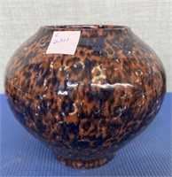 Fat Vase Ceramic , Nova Scotia Lava Look