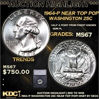 ***Auction Highlight*** 1964-p Washington Quarter