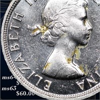 1953 Canada 1 Dollar Silver - SF Canada Dollar KM#