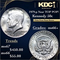 1979-p Kennedy Half Dollar Near TOP POP! 50c Grade