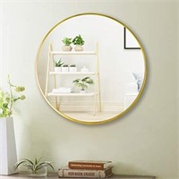 Beauty4u 24" Wall Circle Mirror For Bathroom,