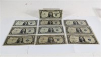 (10) $1 Silver Certificates