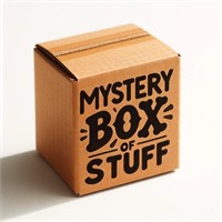 MYSTERY BROWN BOX of STUFF- Coins, Banknotes, Supp
