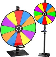 Koov 24 Inch Spinning Prize Wheel Heavy Duty, 12