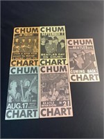 CHUM Radio CHART Hit Parade Leaflets