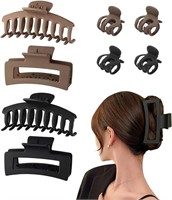12 PCS Non-Slip Claw clips, 4 pcs Large Hair Claw