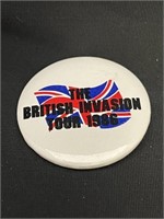 Vintage British Invasion Beatles Pinback Button
