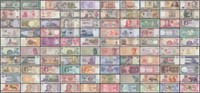 Lot Of 100 World Currency - Uncirculated Banknote