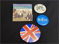 3 Vintage Beatles Promotional Pinback Buttons