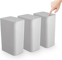 B840 TrashAid 3 pack bathroom trash can with lid