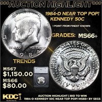 ***Auction Highlight*** 1984-d Kennedy Half Dollar