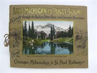 VINTAGE L. MICHIGAN-PUDGET SOUND ILLUSTRATION BOOK