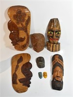 ASSORTED TRIBAL STYLE MASKS & WALL DECOR