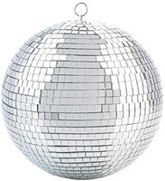 SR807  Mirror Disco Ball, 8-Inch Silver Party Deco