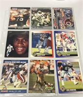 Lot of 9 football cards
