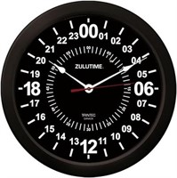 C6321 Trintec 24 Hour Military Time Wall Clock