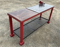 Custom 6'x24" Steel Workbench