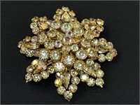 Vintage Brilliant Rhinestone Brooch