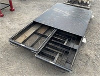 RIMROCK, MFG. 5'x4' Steel Layflat Tool Box