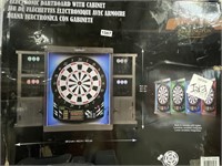 ELECTRIC DARTBOARD W CABINET