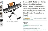 C6434 Donner DEP-45 88 Key Digital Piano Ultrathin