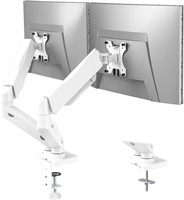 B977  WALI Dual Monitor Stand, 32" Capacity, White