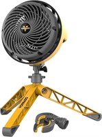 B980  Vornado EXO5 Shop Fan, Yellow, 7 In.