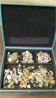 Vintage Avon Box With Assorted Necklaces,
