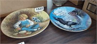 (2) COLLECTOR PLATES, LITTLE BOY BLUE, & EAGLES WN