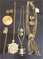 Lot of Vintage Costume Jewelry. 2 Necklace &