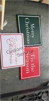 8 sets of 3 Christmas signs