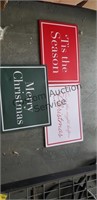 8 sets of 3 Christmas signs