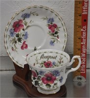 Royal Albert "August Poppy" cup & saucer