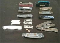 Box-8 Pocket Knives With Assorted Parts