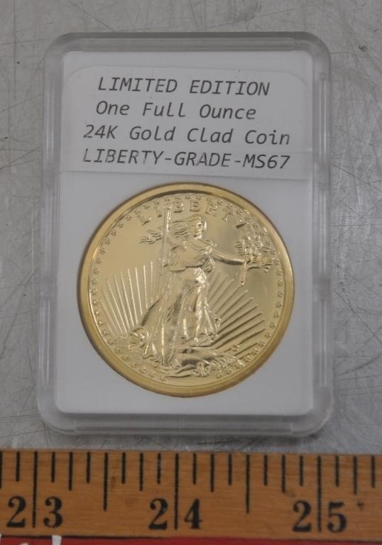 24k Gold Clad US Liberty coin