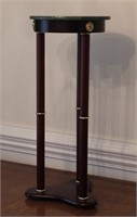 Wood and Marble Plant Stand