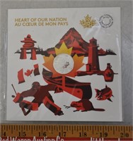 2017 Canada "Heart of Our Nations" silver coin