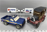 Vintage Pepsi and diet Pepsi trucks Nylint 4 x 4