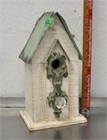 Wood/metal bird house
