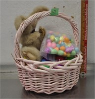 Easter basket, bunny, eggs, see pics