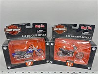 Harley Davison diecast motorcycles 1/18 scale