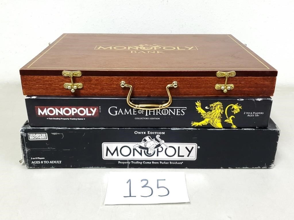 Game of Thrones & Onyx Monopoly + Bank (No Ship)