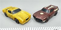 (2) 1969 redline hot wheels Trans Am sizzlers