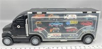 Hot wheels toy hauler semi with hot wheels and
