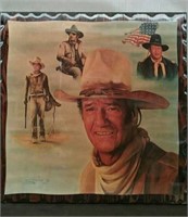 Vintage John Wayne Wood Picture, Spector 80,