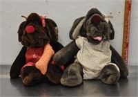 Vintage Wrinkles hand puppet dogs