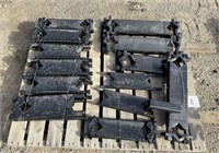 Pallet of Approx. (13) Large HD Cultivator Clamps