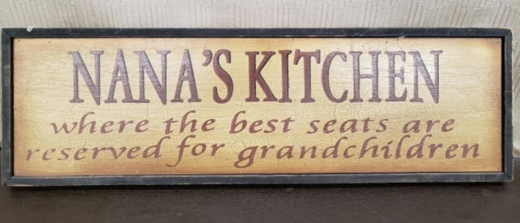 11"x7" 'Nana's Kitchen' Sign