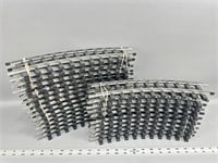 (24pc) Bachman Aluminum curved 12” G scale track